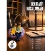 Mey İthalat® Romantik Çift Temalı Dekoratif Masa Lambası Yumuşak LED Işık