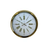 Mey İthalat® Royal Gold 40 Cm Metal Duvar Saati