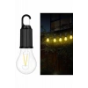 Mey İthalat® Şarjlı Dekoratif Kamp Lambası Askılı Ampul Led Işık Type-C Girişli