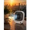 Mey İthalat® Şarjlı Masaüstü Fan 3 Kademeli Güçlü Hava Akışı