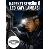 Mey İthalat® Şarjlı Wave Sensörlü LED Kafa Feneri Outdoor Kullanım Yeni Nesil