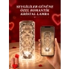 Mey İthalat® Sevgililer Günü İçin Hediye Kristal Lamba Sevgiliye Hediye USB Şarjlı Gece Lambası (Kopya)