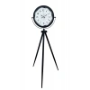 Mey İthalat® Siyah Desenli Şık Tripod Ayaklı Saat
