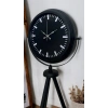 Mey İthalat® Siyah Lüks Sade Tripod Ayaklı Saat