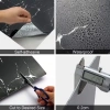 Mey İthalat® SİYAH MERMER DESENLİ ALÜMİNYUM PLASTİK DUVAR STİCKER (30*30)