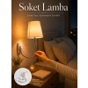 Mey İthalat® Soket Lamba Yatak Başı Işığı Ayarlanabilir Boyunlu