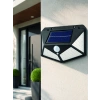 Mey İthalat® Solar LED Bahçe Aydınlatma Lambası 3 Işık Modlu Sensörlü Duvar Tipi Dış Mekan