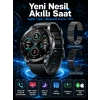 Mey İthalat® Suya Dayanıklı Dokunmatik Akıllı Saat Bluetooth 5.0, Sesli Asistan ve Sağlık Takibi