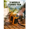 Mey İthalat® Taşınabilir USB Şarjlı Turbo Fan – 3 Modlu Soğutma, Hafif & Kompakt