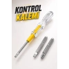 Mey İthalat® Test Cihazı Kontrol Kalemi Çift Başlıklı Şeffaf Elektrik Testi