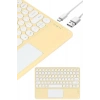 Mey İthalat® Touchpad Uyumlu Bluetooth Klavye Slim Kablosuz Wifi Q Klavye
