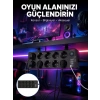 Mey İthalat® USB ve Type-C Çıkışlı 10lu Akım Korumalı Çoklu Priz Güç Dağıtıcı