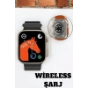 Mey İthalat® Uyku ve Nabız Takipli, Wireless Şarjlı Akıllı Saat Android ve iOS Uyumlu