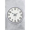 Mey İthalat® White Classic Modern 52 Cm Metal Duvar Saati