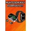 Mey İthalat® Yeni Nesil Akıllı Saat ve Ucuz Kaliteli Bluetooth Kablosuz Kulaklık Amoled Ekran