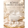 Mey İthalat® Yeni Nesil Küpeli Kablosuz Kulaklık Güçlü Bataryalı