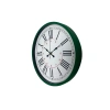 Mey İthalat® Yeşil 36 Cm Modern Şık Duvar Saati