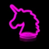 Neon Işıklı Unicorn Masa Gece Lambası