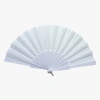 Plastik Kumaş Yelpaze 12li Beyaz