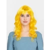 Sarı Renk Uzun Dalgalı Parti Peruğu