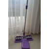 Teleskobik Cam Yer Tavan Silme - İstediğin Bezi Tak Kullan - 4 Mandallı -yedek Bezli Mop Seti