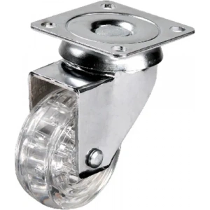 301 - 50x20 Mm Şeffaf Makaralı Tablalı Teker