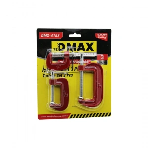 Dmax-4153 ( 3pcs ) ( Mini ) İşkence Mengene Seti ( Çelik Karbon ) ( 25-50-75mm )*72