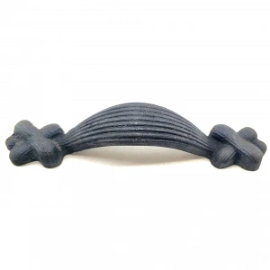 Antika Tarz Dekoratif Pirinç Örgü Mobilya Kulbu - 22x120 Mm, Oksit