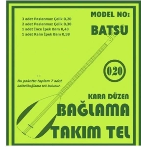 Bağlama Aksesuar Tam Takım Tel 0.20 Batsu