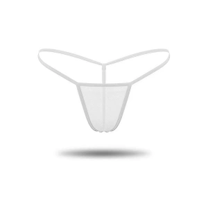 Beyaz Transparan Tül String Tanga TM0368