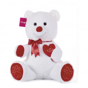 BFS 1045B Selay, Tıkıl Ayı 65 cm Beyaz