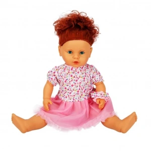 BFS  1060011 Lila Sesli Saçlı Et Bebek 60 cm