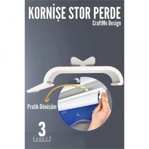 BFS 3 lü Kornişe Stor Perde Dönüştürücü – Perde Rayınızla Stor Perdeyi Buluşturmanın En Pratik Yolu