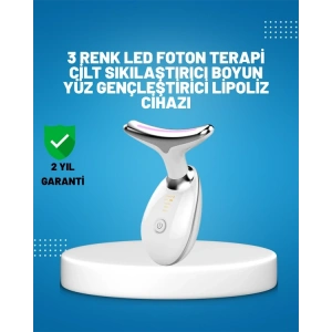 BFS 3 Modlu Boyun ve Yüz Bakım Cihazı – EMS, Temizleme, Sıcak Masaj ve Renkli Işık Terapi Özellikli