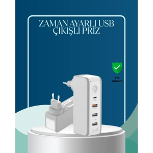 BFS 30W Type C Şarj Cihazı Zamanlayıcılı Çok Portlu Tasarım