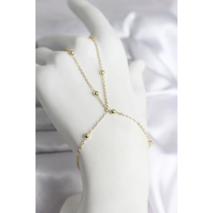 BFS 316L Çelik Gold Renk Topçuk Zincir Model Kadın Şahmeran