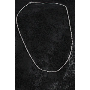 BFS 316L Çelik Halat Zincir Model Gümüş Renk Erkek Kolye