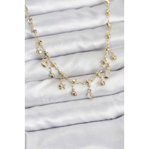 BFS 316L Çelik Zincir Gold Renk Kolye