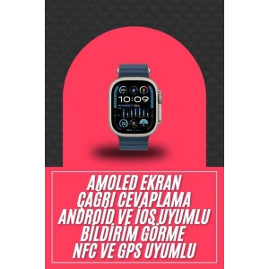 BFS 49mm Akıllı Saat Amoled Ekranlı Kadın Erkek Kol Saati Plastik Kordon