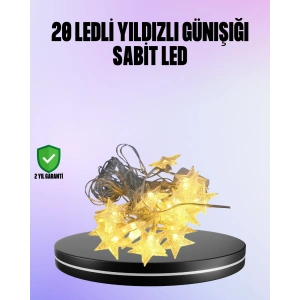 BFS 5 Metre Yıldız Şeklinde Led Şerit Işık Sabit Beyaz Aydınlatma