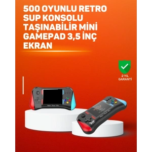BFS 500 Oyunlu El Tipi Taşınabilir Oyun Konsolu – Şarjlı ve TV Bağlantılı Model