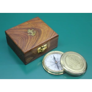 BFS Ahşap Kutulu Pirinç Pusula 16221