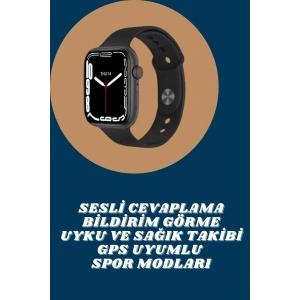 BFS Akıllı Saat Tema Değiştirme Uyku ve Sağlık Takibi Sesli Asistan Bildirim Görme