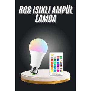BFS Ambiyans Aydınlatma RGB Led Lamba Kumandalı Renk Değiştirebilen