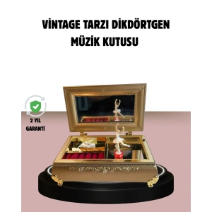BFS Balerinli Müzikli Takı Kutusu Piyano Tasarım Kız Çocuk Hediyelik