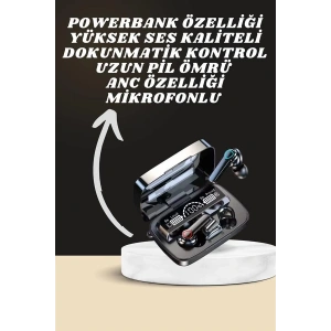 BFS Dijital Göstergeli Powerbank Kulaklık ve 7 Kordonlu Yeni Nesil Akıllı Saat Amoled Ekran