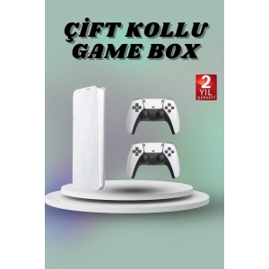 BFS Game Box 3D Çift Oyun Kollu 4K HD Ekran 20000den Fazla Oyun Seçeneği 2.4G Kablosuz