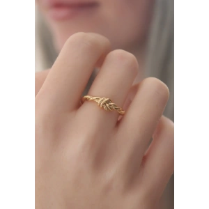 BFS Gold Renk Halat Düğüm Model Kadın Yüzük