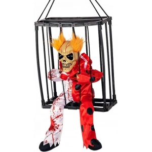 BFS  Hareketli Sesli Sensörlü Mahkum Joker İskelet Dekorasyon 22x27 cm