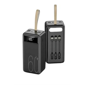 BFS Hızlı Şarj 4 Çıkışlı Powerbank 60.000 Mah Taşınabilir Dijital Göstergeli